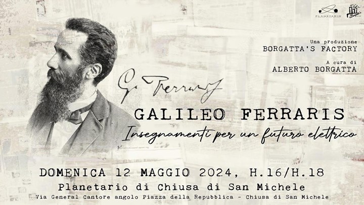 Il ritratto di Galileo Ferraris al Planetario di Chiusa di San Michele