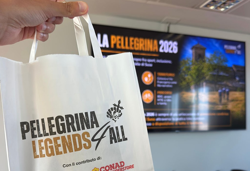 LA "PELLEGRINA LEGENDS 4ALL" PRESENTA L'EDIZIONE 2026 E LA BAG DEL TERRITORIO