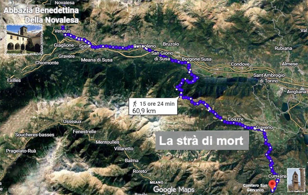 La "Strada dei morti", da Novalesa a Cumiana tra leggenda e realtà