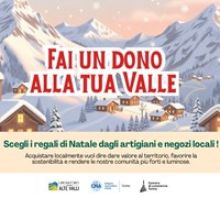 A NATALE 2025 TORNA “FAI UN DONO ALLA TUA VALLE”