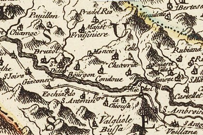 Carta1 QUANDO, ANCHE IN BASSA VALLE, I TOPONIMI ERANO FRANCESI