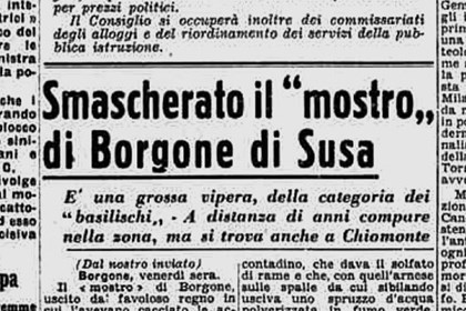 1947, un "terribile mostro" spaventa la Valle di Susa