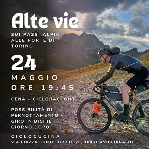 ALTE VIE - CICLORACCONTI E CENA ALL'OSTELLO DI AVIGLIANA