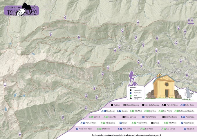 Coazze, Caccia al Toponimo Un gioco divertente per scoprire il territorio: questa edizione è dedicata a cappelle e piloni