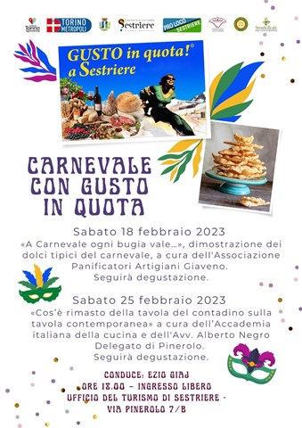 CARNEVALE CON GUSTO IN QUOTA