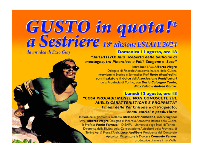 GUSTO IN QUOTA! Estate 2024