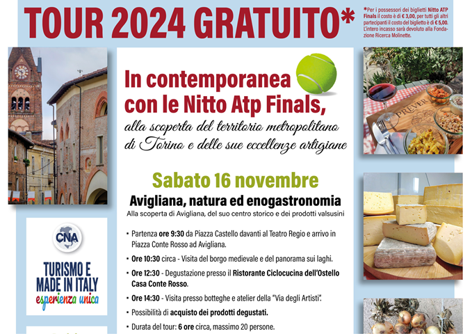 LE AZIENDE DEL PROGETTO LABORATORIO ALTE VALLI IN TOUR PER LE ATP FINALS