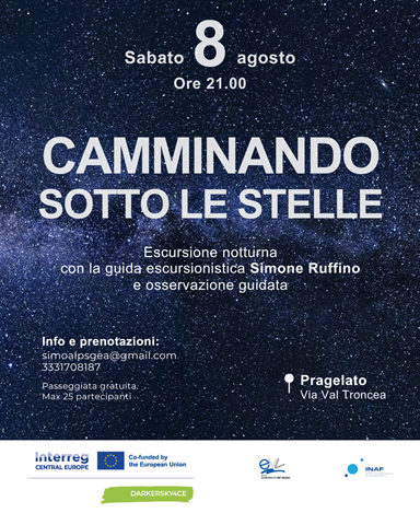 Camminando sotto le stelle a Pragelato