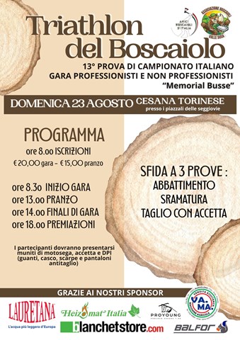 Triathlon del boscaiolo