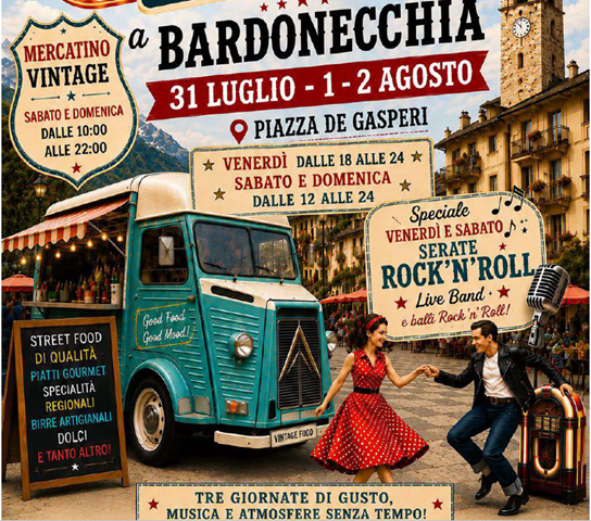  Vintage Food Truck Festival a Bardonecchia