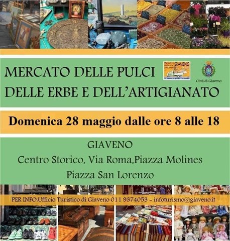 Domenica a Giaveno il Mercato delle Pulci