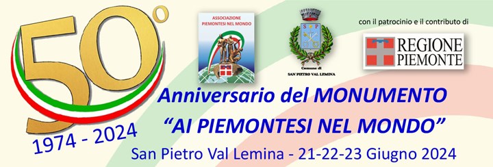 Il monumento ai "Piemontesi nel mondo" di San Pietro Val Lemina compie 50 anni