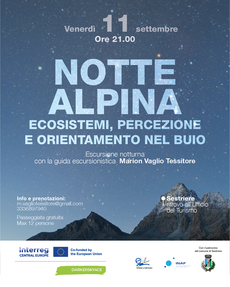 Notte Alpina. Ecosistemi, percezione e orientamento nel buio 