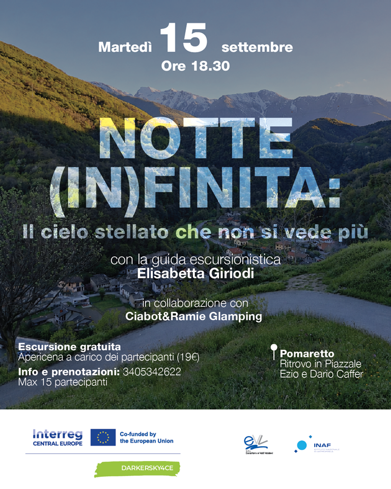 Notte (in)finita: escursione con apericena