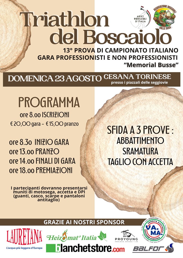 Triathlon del boscaiolo