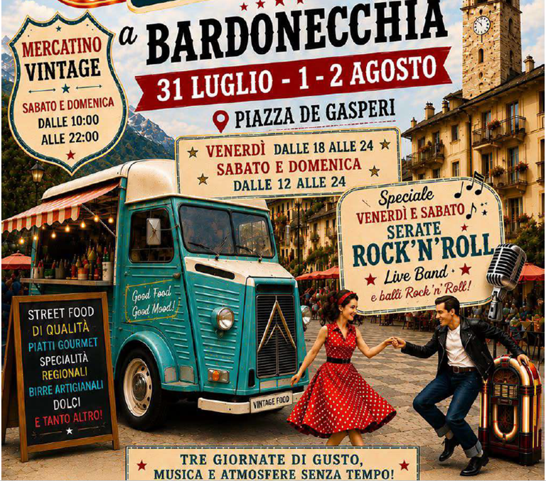  Vintage Food Truck Festival a Bardonecchia