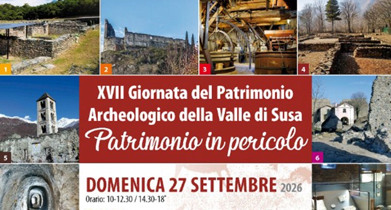Giornata del patrimonio archeologico valsusino 2026: Patrimonio in pericolo