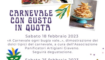 CARNEVALE CON GUSTO IN QUOTA