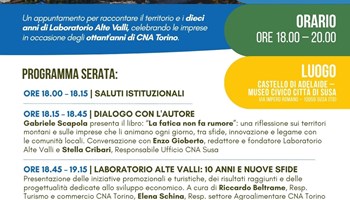 Cna Torino e le Alte Valli: Radici, progetti e prospettive delle imprese nei territori vallivi