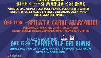 IL CARNEVALE GIAVENESE RINVIATO AL 23 MARZO