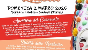 Il carnevale del Lajetto ritorna domenica 2 marzo