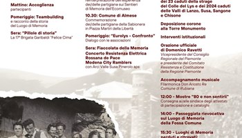 Dal 4 al 6 luglio 2025 le manifestazioni per l'80° anniversario della Liberazione