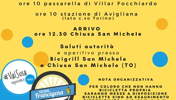 Ciclovia Francigena, già percorribili i primi 40 km, da Caselette a Villar Focchiardo