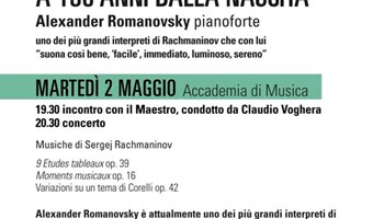 A Pinerolo un concerto straordinario del pianista Alexander Romanovsky