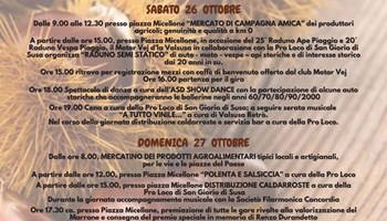 DOMENICA 27 OTTOBRE LA FESTA DEL MARRONE A SAN GIORIO